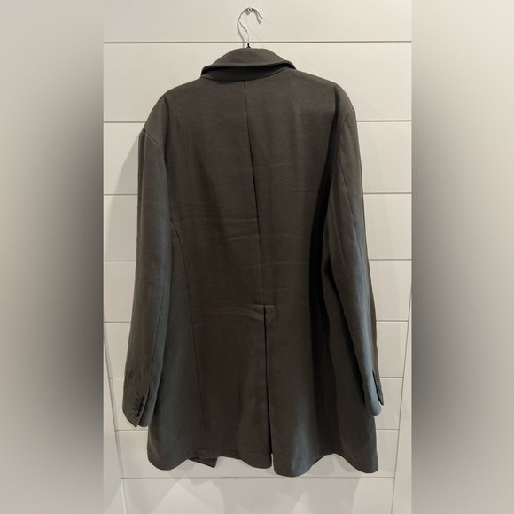 John Varvatos gray military double breasted coat - Picture 3 of 9